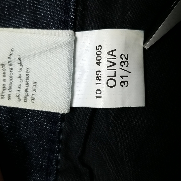 Qualue Supereure de Mavi Women's Jeans Sz 31 Olivia Style Straight Leg Dark Wash - Picture 7 of 7